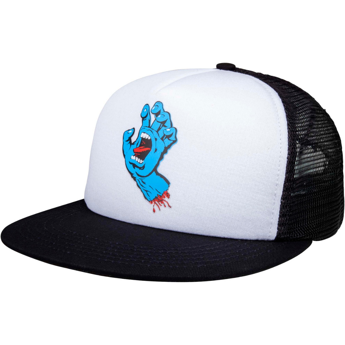 2026 Santa Cruz Mens Classic Hand Meshback SCA-CAP-0197 - White / Black